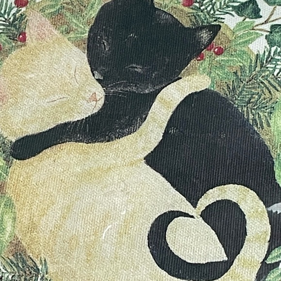 Alice’s Cottage Spiced Hot Pad Cinnamon Clover Allspice Embracing Cats New - Picture 3 of 5